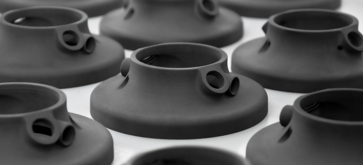 Additive Serienfertigung Abdichtkappe Lasersintern 3D Druck Service Kleinserie PA11 Schwarz