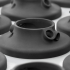 Additive Serienfertigung Abdichtkappe Lasersintern 3D Druck Service Kleinserie PA11 Schwarz